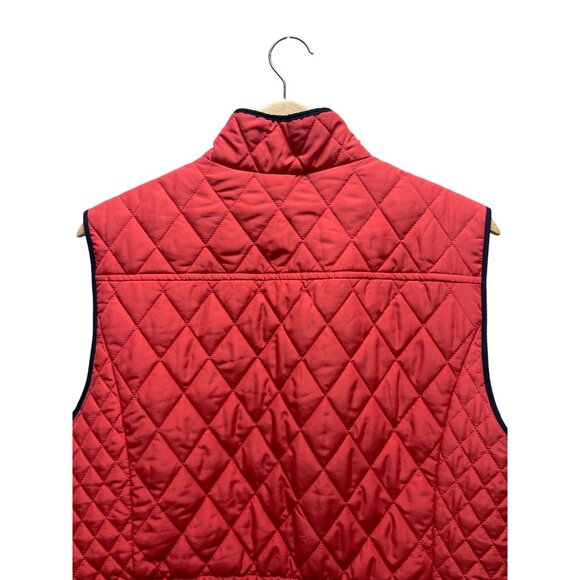 Charter Club Coral and Navy Puffer Full zip Vest - Picture 8 of 8